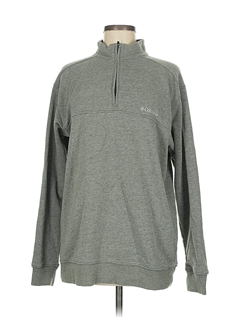 Pre-owned Columbia Sweatshirt In Gray