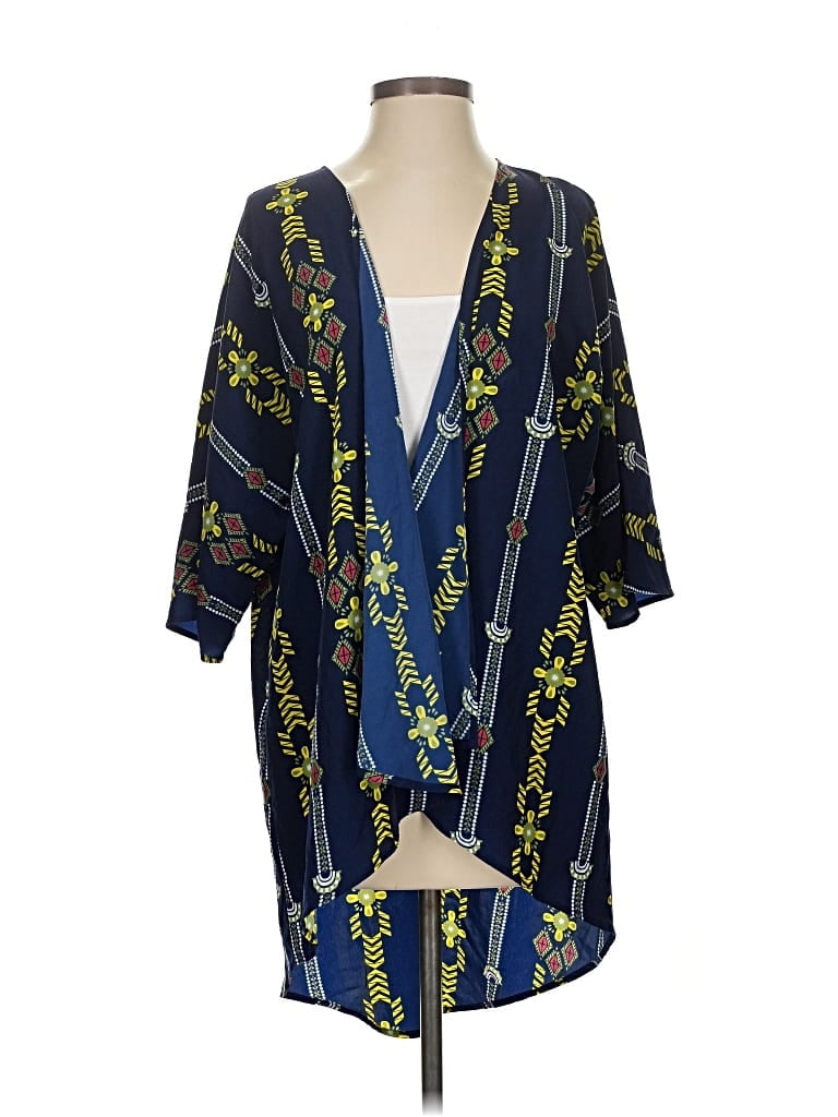 Pre-owned Lularoe Cardigan Sweater In Blue