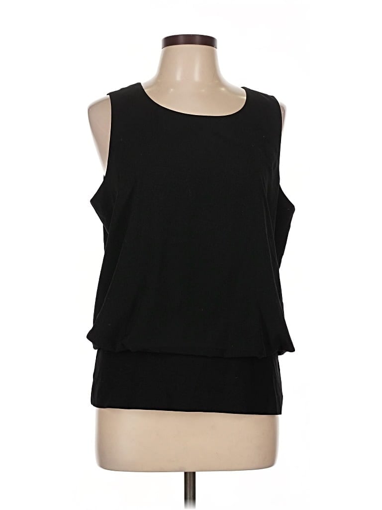 Pre-owned Cabi Sleeveless Top Black Scoop Neck Tops
