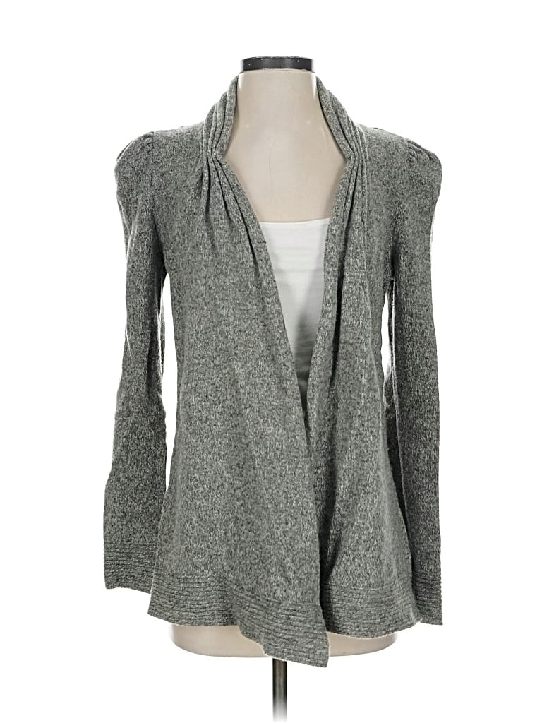 Pre-owned Anthropologie Wool Cardigan Sweater In Gray