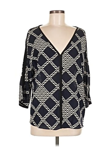 Trina Turk 3/4 Sleeve Silk Top (view 1)