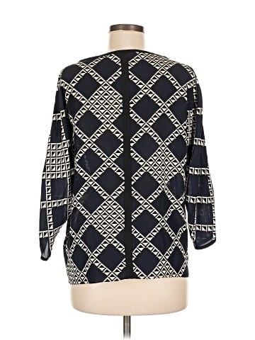 Trina Turk 3/4 Sleeve Silk Top (view 2)