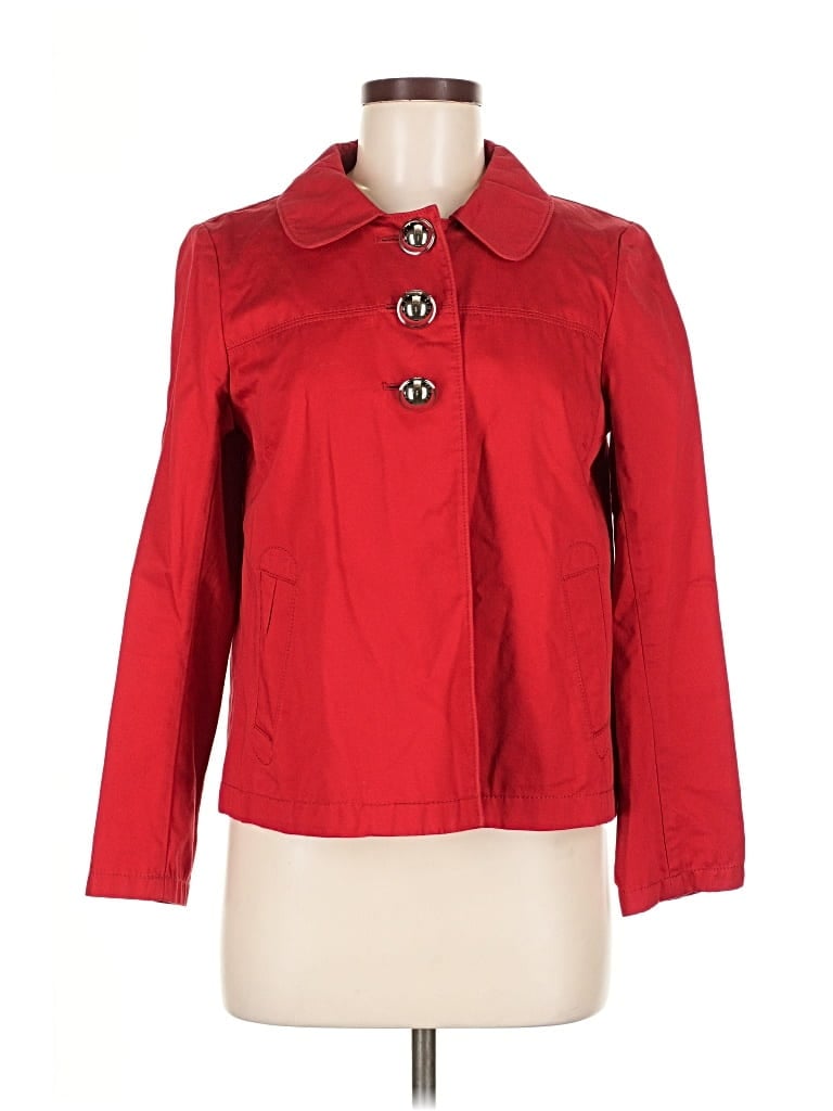 Pre-owned Ann Taylor Jacket In Red