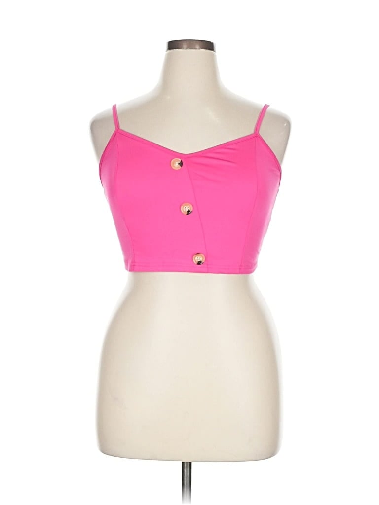 Pre-owned Unbranded Tank Top Pink Strapless Neckline Tops