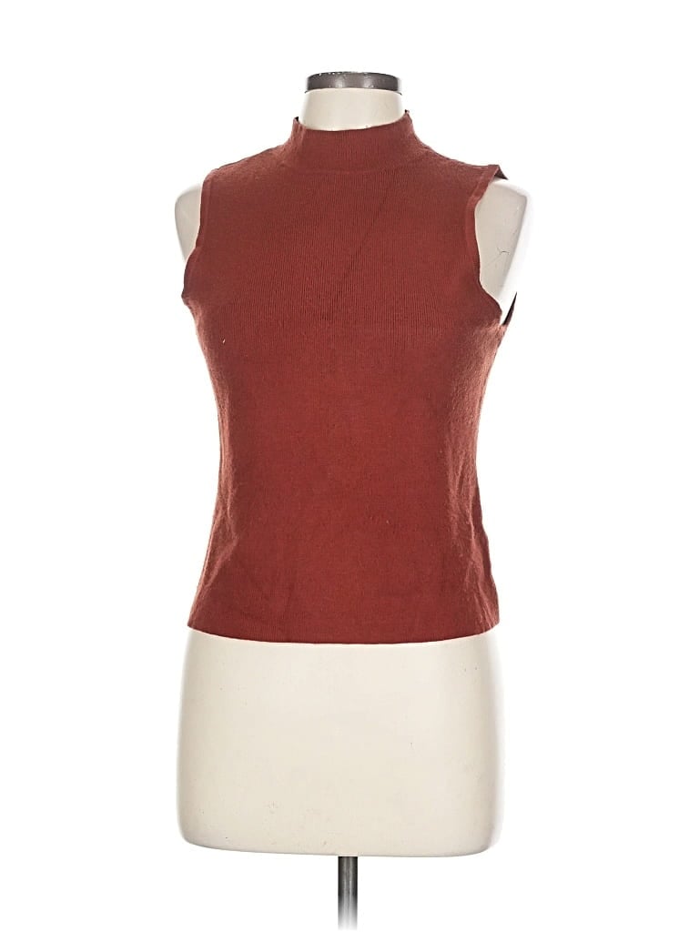 Pre-owned Nine West Turtleneck Sweater In Burgundy
