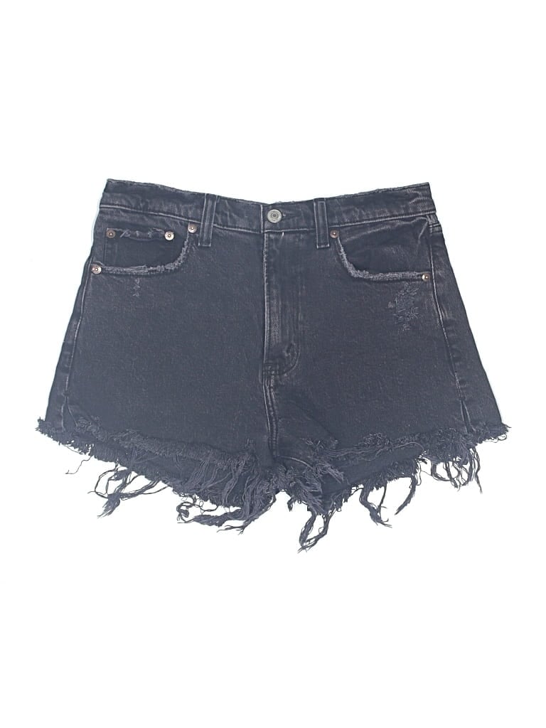 Pre-owned Abercrombie & Fitch Denim Shorts In Black