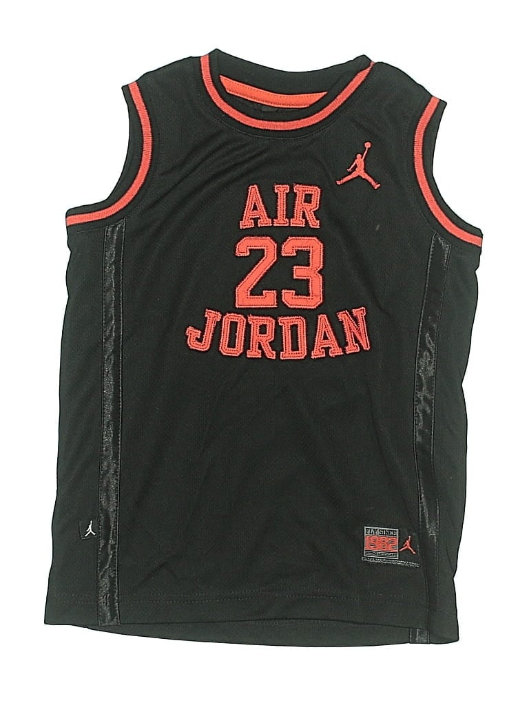 Pre-owned Air Jordan Kids' Sleeveless T-shirt In Black