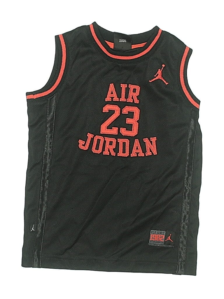 Pre-owned Air Jordan Kids' Sleeveless T-shirt In Black