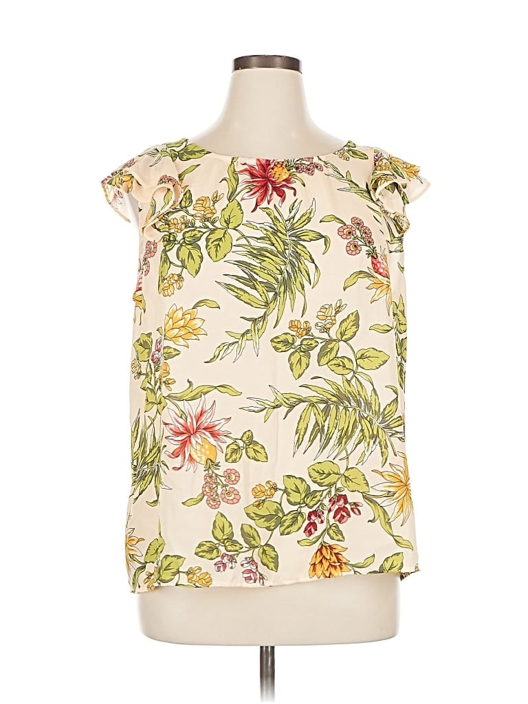 Ann Taylor Loft Outlet Sleeveless Blouse In White