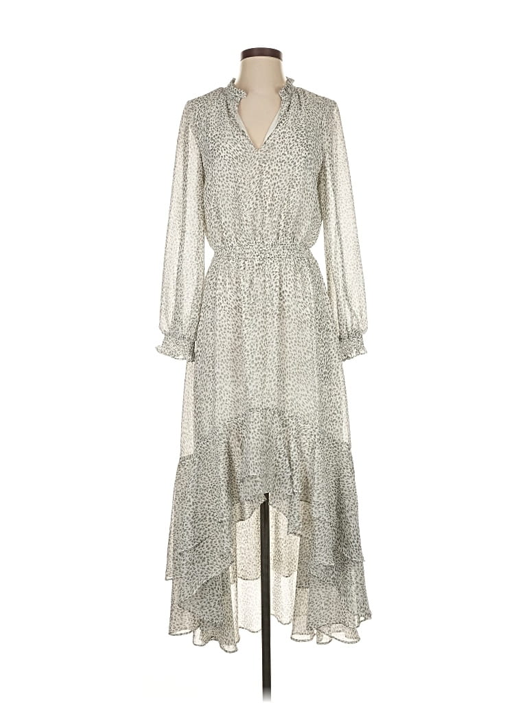 Pre-owned 1.state Casual Dress In Silver