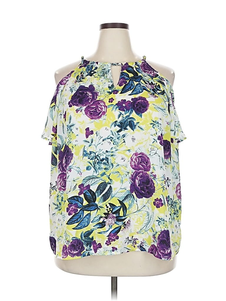 Pre-owned Torrid Sleeveless Blouse In Purple