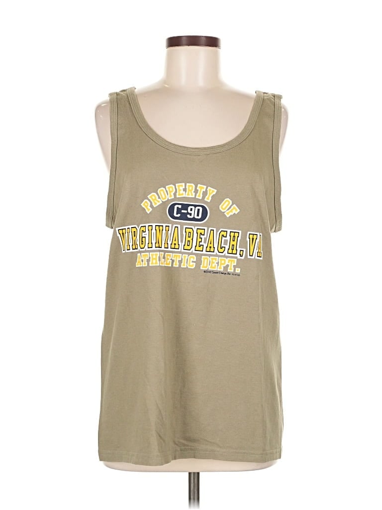 Pre-owned Tultex Sleeveless T-shirt In Gold