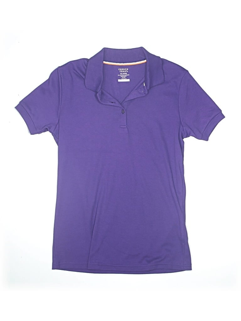 Pre-owned French Toast Kids' Short Sleeve Polo Shirt In Purple