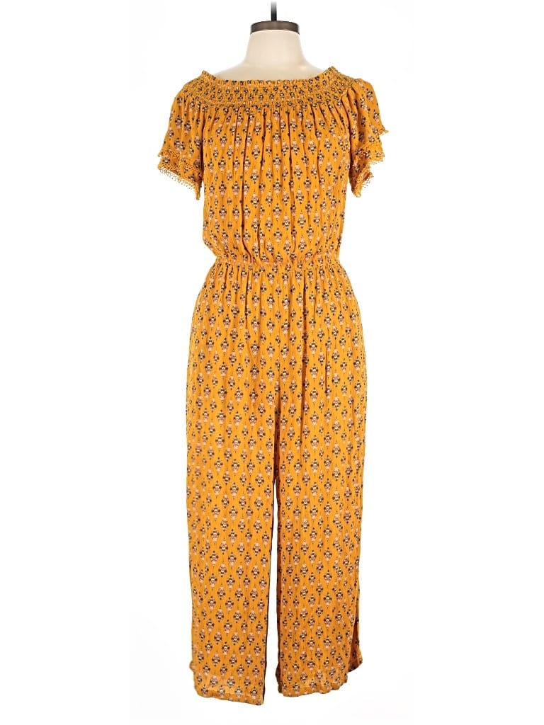 Pre-owned Xhilaration Jumpsuit In Yellow