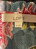 Ann Taylor LOFT 100% Polyester Floral Blue Long Sleeve Blouse Size XS - photo 7