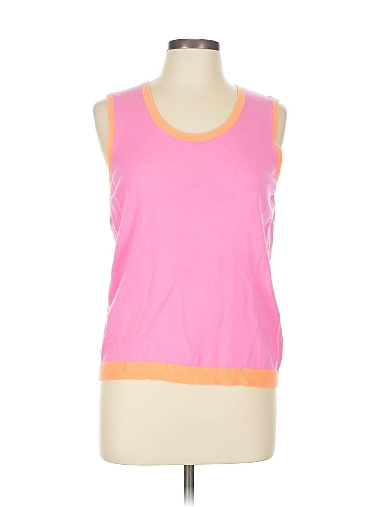 Pre-owned Talbots Sleeveless Top Pink Scoop Neck Tops