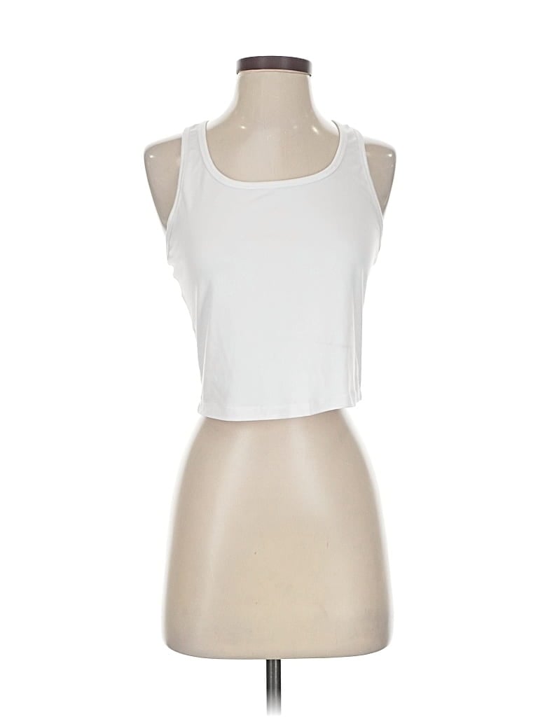Pre-owned 90 Degree By Reflex Tank Top White Halter Neckline Tops