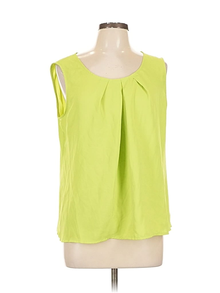 Pre-owned Kasper Sleeveless Blouse In Green