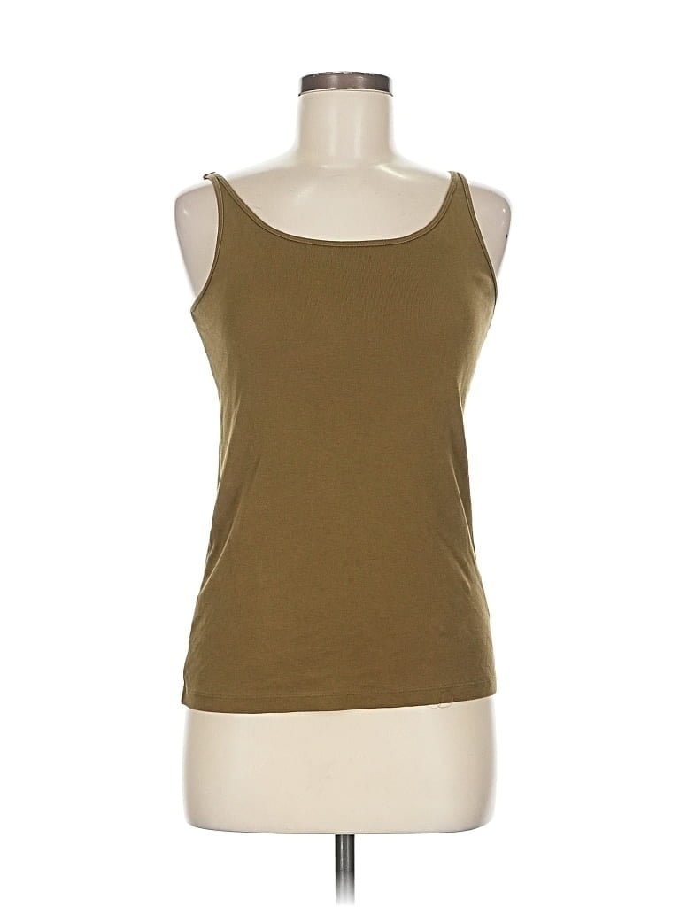 Pre-owned Eileen Fisher Tank Top Brown Strapless Neckline Tops