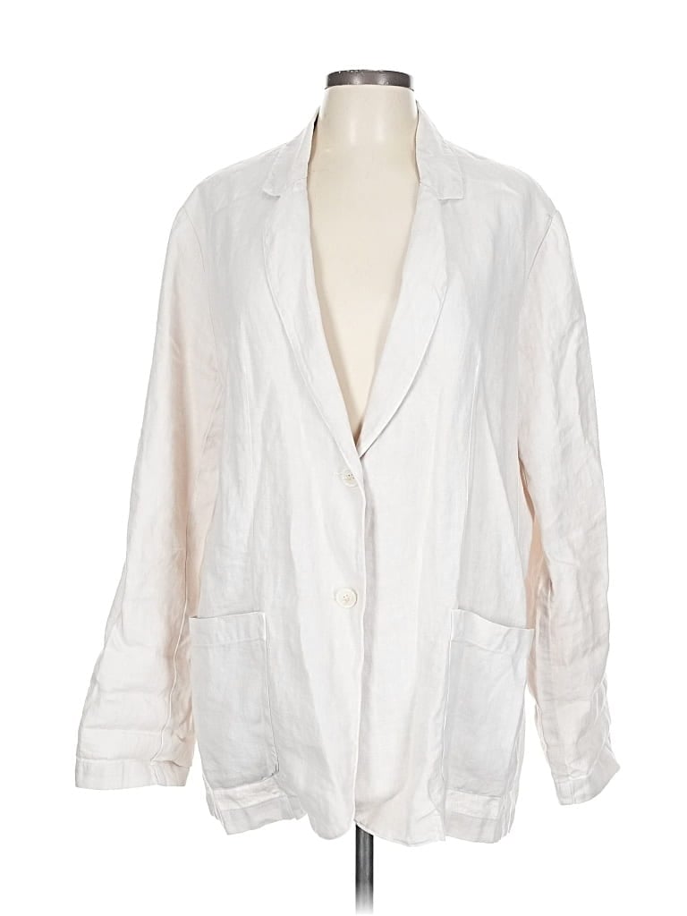 Pre-owned Velvet By Graham & Spencer Blazer Jacket In White