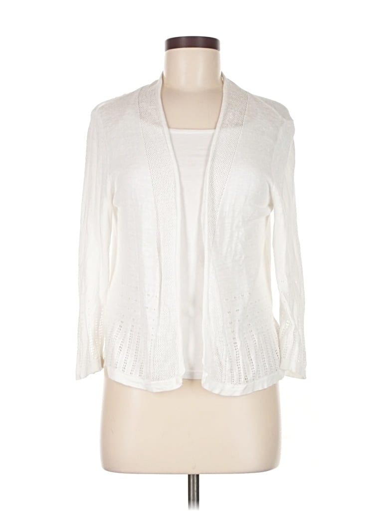 Pre-owned Nanette Lepore 3/4 Sleeve Blouse In White