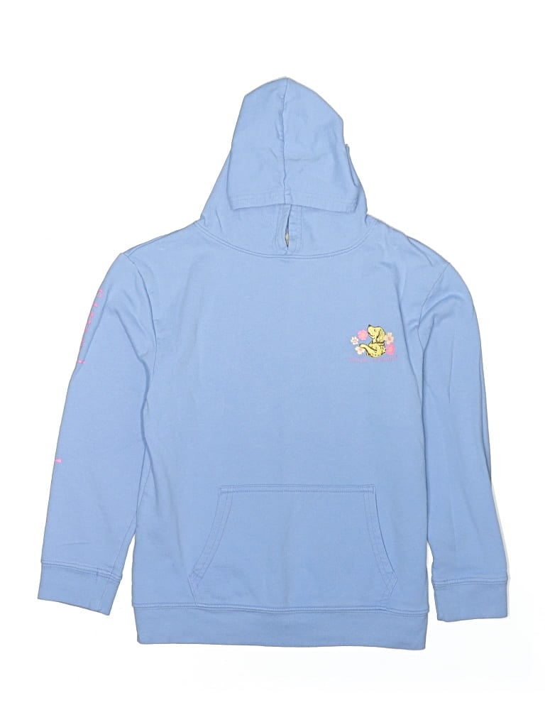 Pre-owned Simply Southern Kids' Pullover Hoodie In Blue