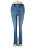 Good American Color Block Blue Jeans Size 6 - photo 1