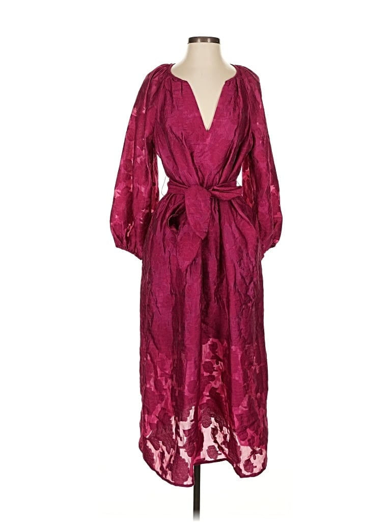 Pre-owned Future Collective Cocktail Dress In Burgundy