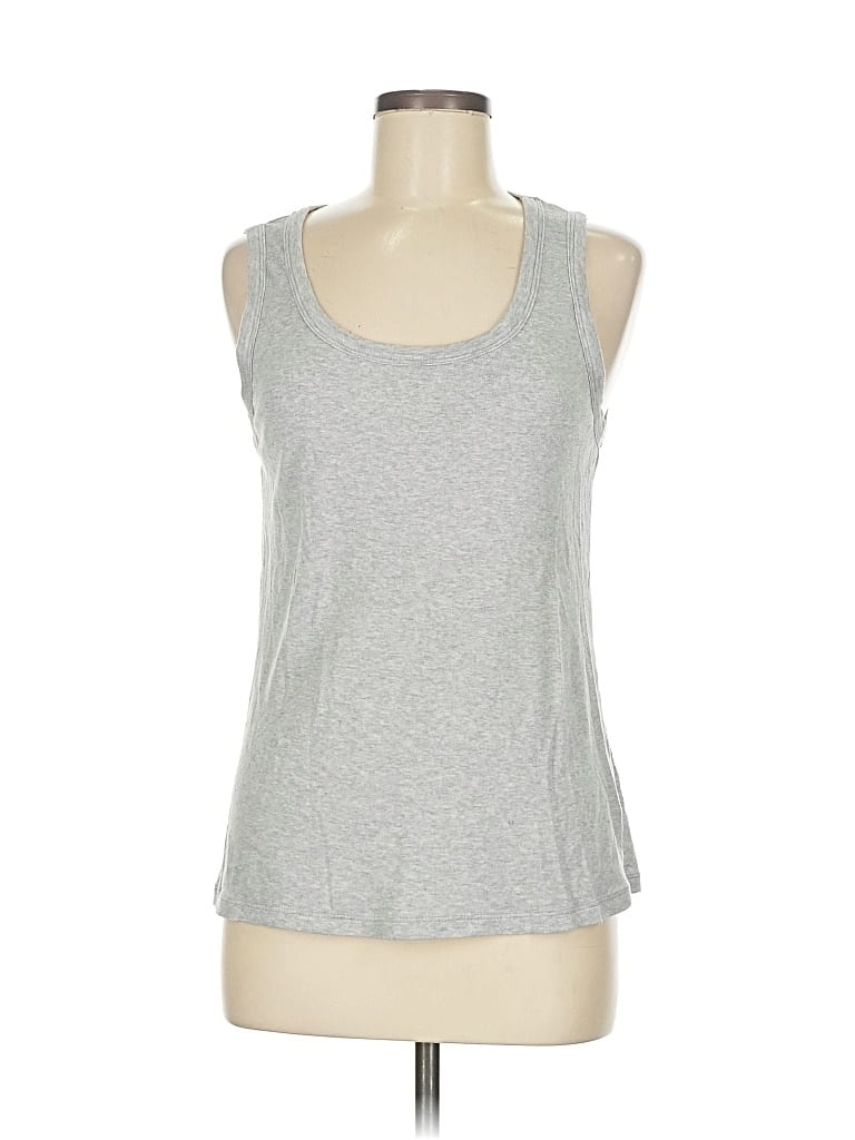 Pre-owned Lacausa Active Tank Top In Silver