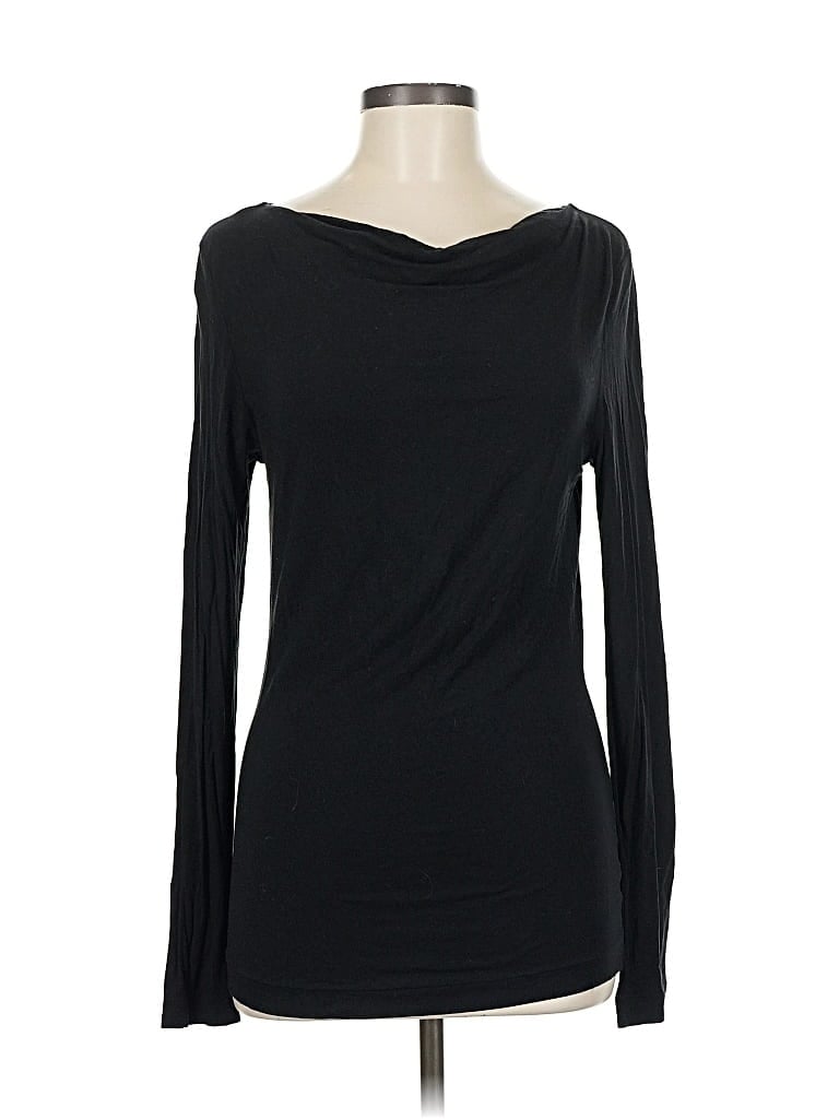 Pre-owned Banana Republic Long Sleeve T-shirt In Black
