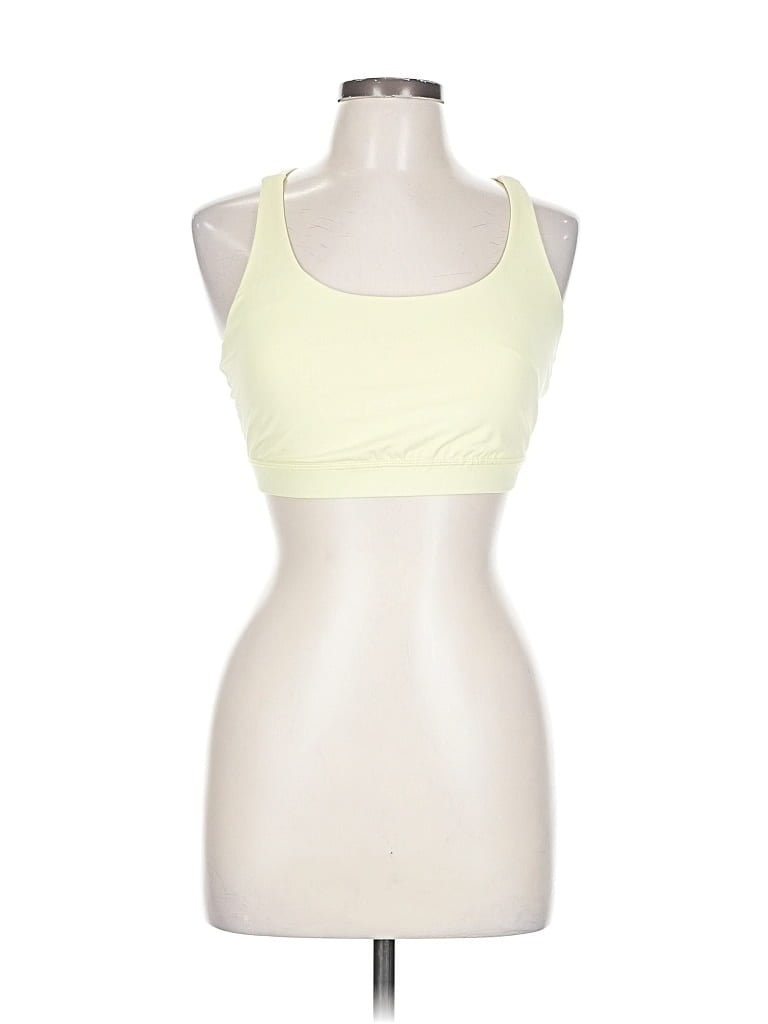 Pre-owned Lululemon Athletica Sports Bra In Yellow