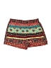 BCBGMAXAZRIA 100% Polyester Print Red Shorts Size S - photo 1