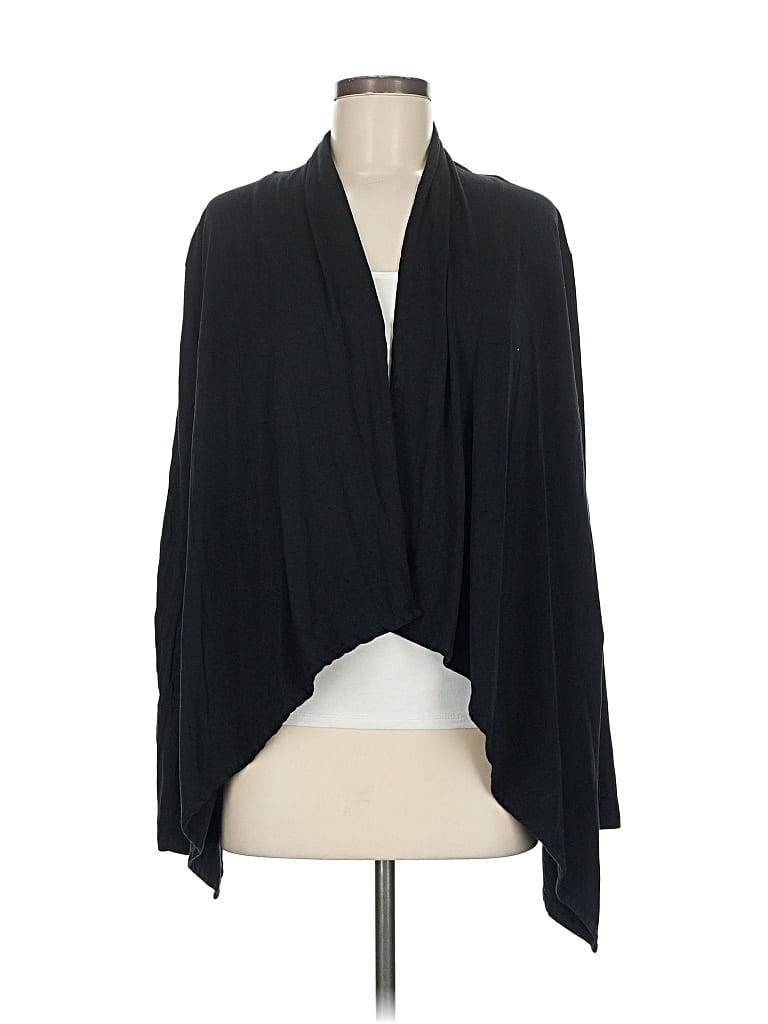Pre-owned Coolibar Cardigan Sweater In Black