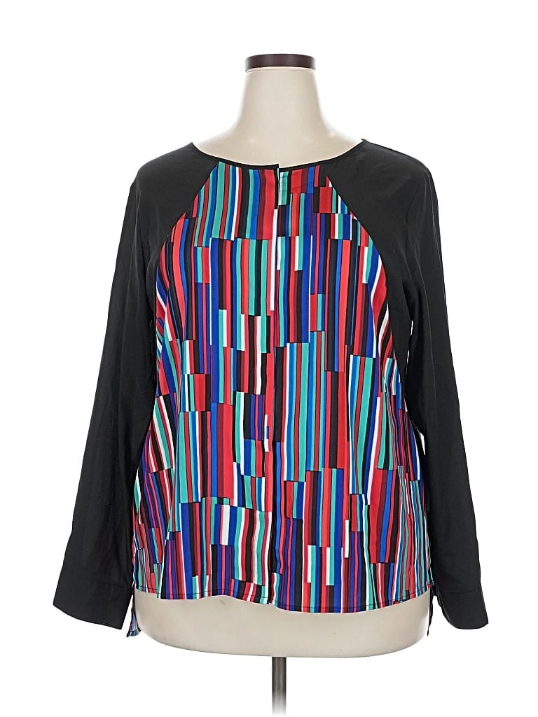 Pre-owned Calvin Klein Long Sleeve Blouse In Black