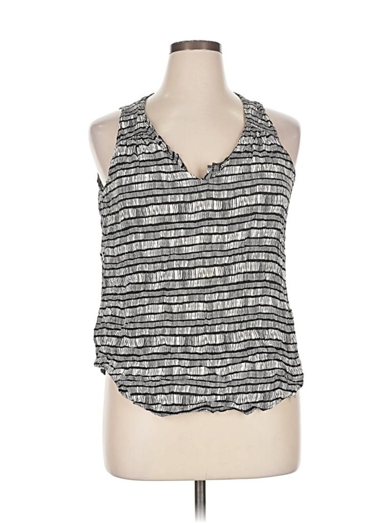 Pre-owned Old Navy Tank Top Silver Halter Neckline Tops