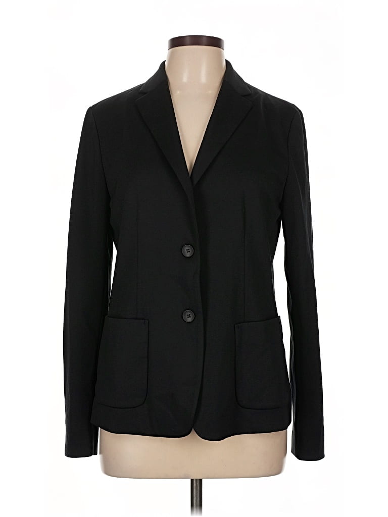 Pre-owned Uniqlo Blazer Jacket In Black