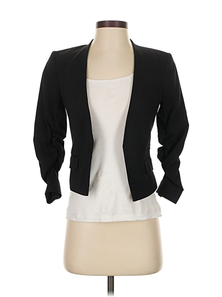 Pre-owned H&m Blazer Jacket In Black