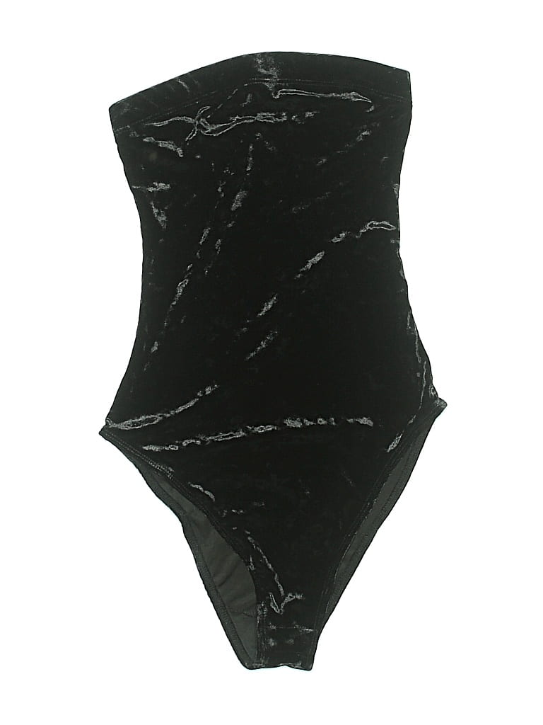 Pre-owned Out From Under Bodysuit In Black