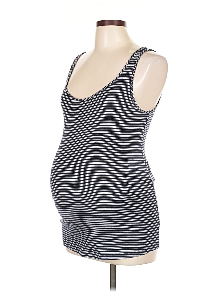 Pre-owned Isabel Maternity Tank Top Black Strapless Neckline Tops