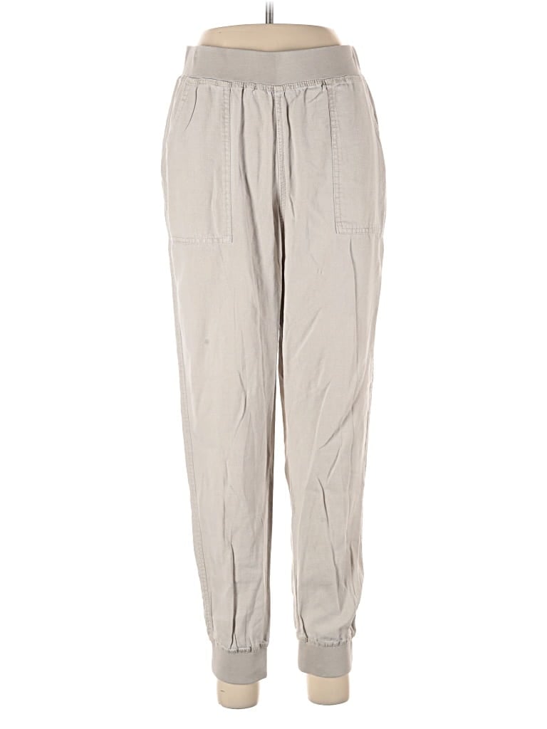 Pre-owned Vanilla Star Linen Pants In Gray