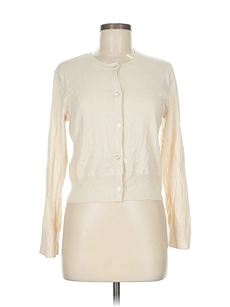 Pre-owned Easy Standard Long Sleeve Blouse In White