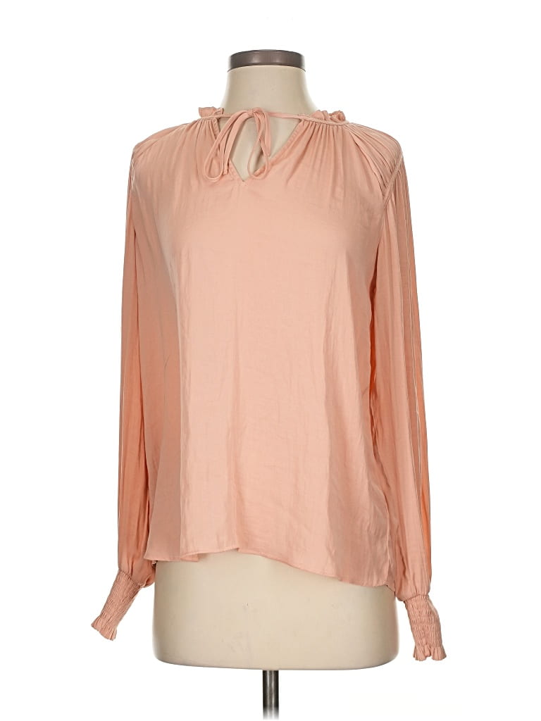 Pre-owned Rachel Rachel Roy Long Sleeve Blouse In Pink