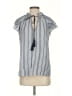 Lavender Brown Blue Sleeveless Blouse Size XS - photo 1