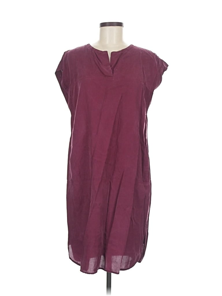 Pre-owned Ann Taylor Loft Casual Dress In Burgundy