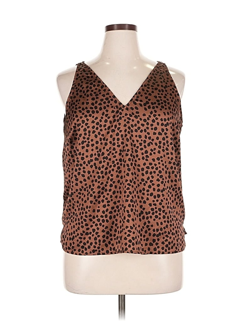 Pre-owned Old Navy Sleeveless Blouse In Brown