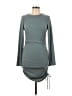 Love Tree Solid Gray Casual Dress Size L - photo 1