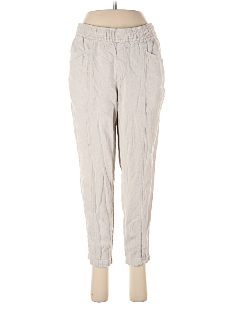 Pre-owned Old Navy Linen Pants In Gray