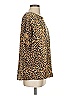 Umgee Animal Print Brown Short Sleeve Blouse Size S - photo 4