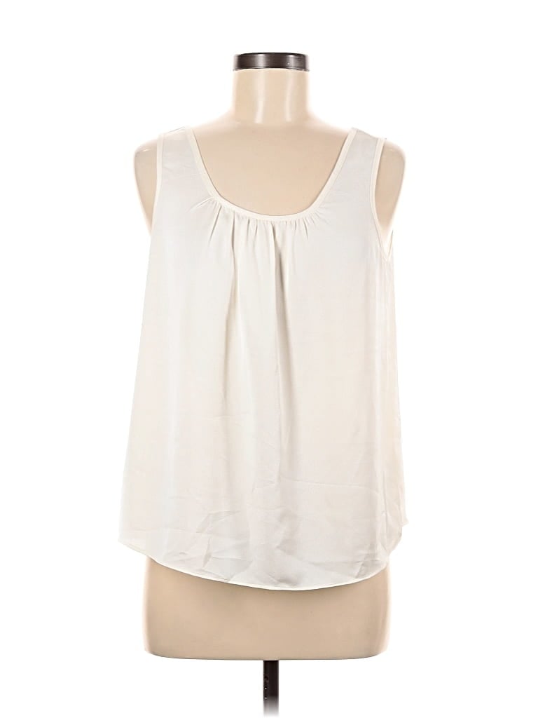 Pre-owned Nic + Zoe Sleeveless Blouse In White