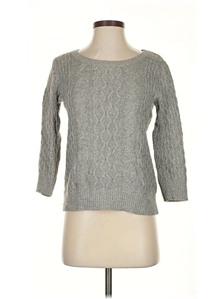 Pre-owned Ann Taylor Loft Pullover Sweater In Gray